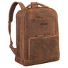 Segunda Opción "Harlow" Gran Mochila de Cuero XL Portátil de 15 - 17 Pulgadas para Hombres