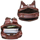 Vintage Rucksack echtes Leder braun