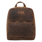 Rucksack groß Leder braun