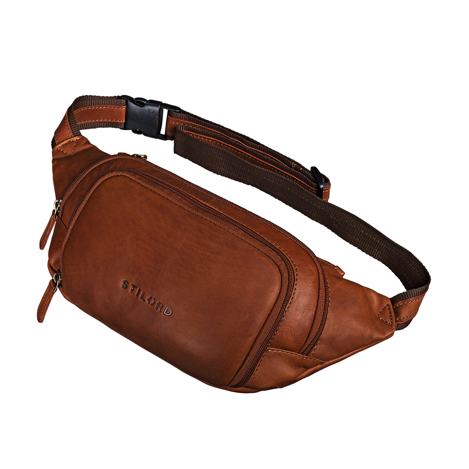 Vintage Gürteltasche cognac braun