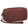 “Tiber” Cartera De Mano Para Hombre De Cuero Con Doble Compartimento