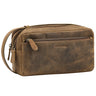 "Bran" Cartera de Mano Grande para Hombre en Cuero Vintage Genuino