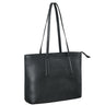 Damen Handtasche schwarz aus Leder
