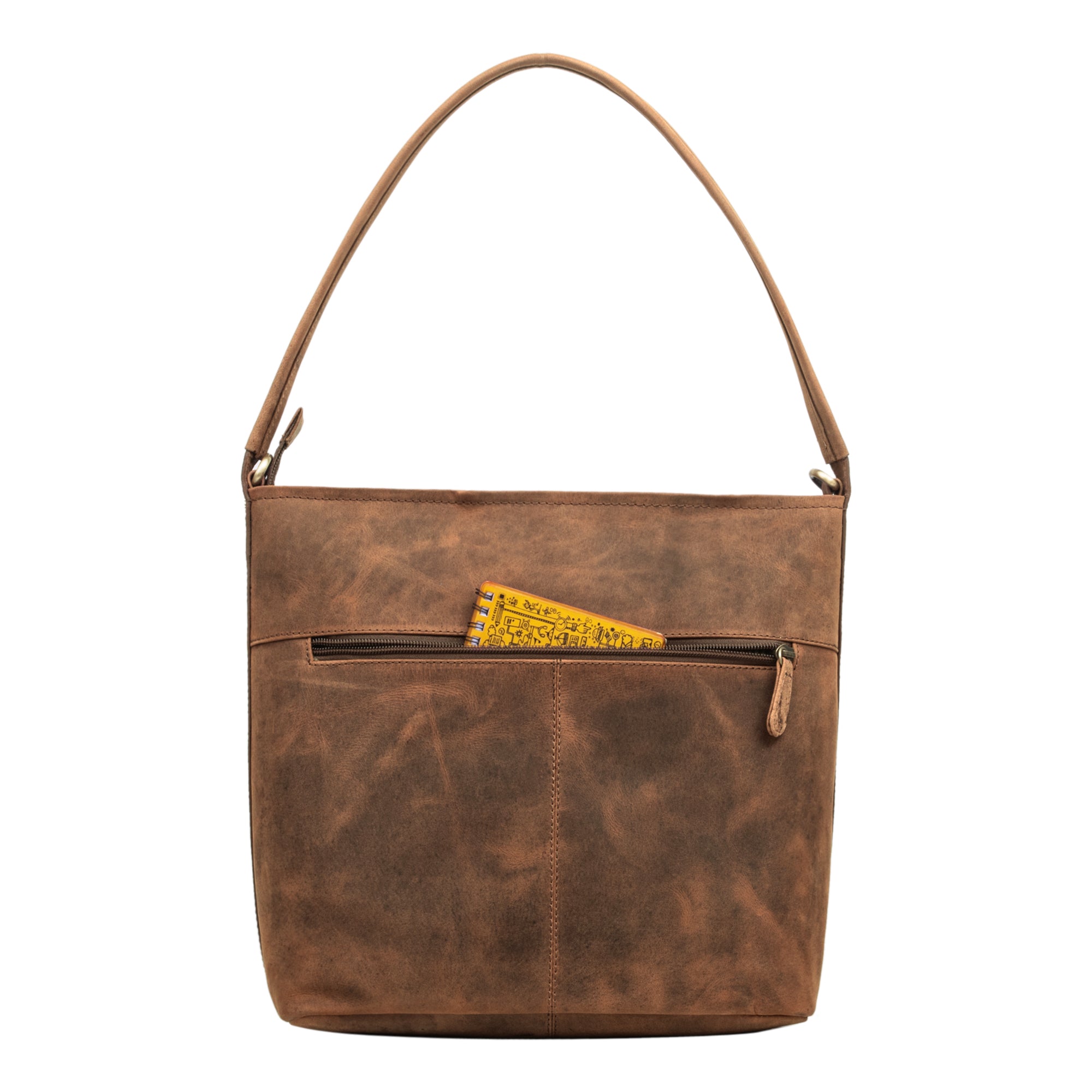 Leder Umhängetasche Damen braune Handtasche