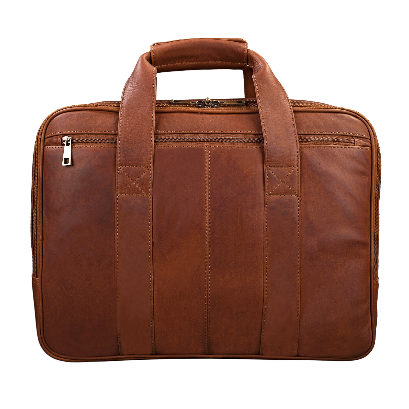 Henkeltasche cognac braun Leder