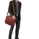 Ledertasche für Herren Vintage braun
