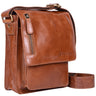"Finn" Pequeña Bandolera De Cuero Hombre Vintage 8 4 Pulgada