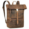 "Cairo" Mochila Roll Top Cuero hombres y mujeres