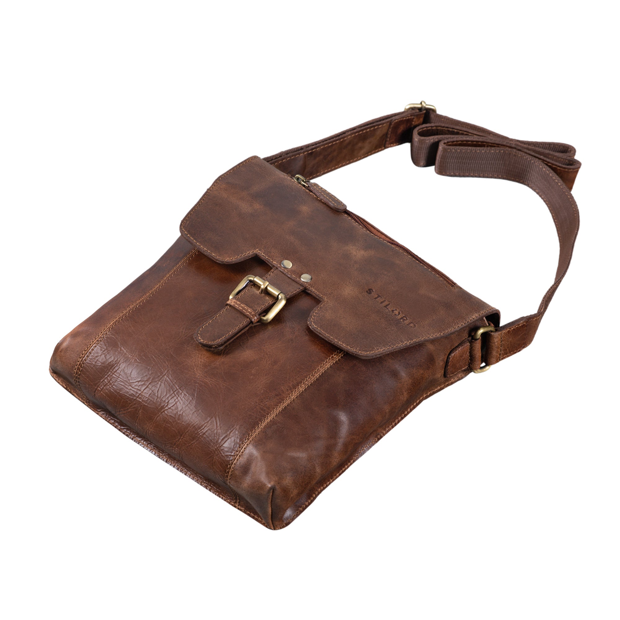 Cross Body Messenger Bag Leder