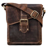 "Mattia" Pequeña Bandolera De Cuero Hombre Vintage 10 1 Pulgada
