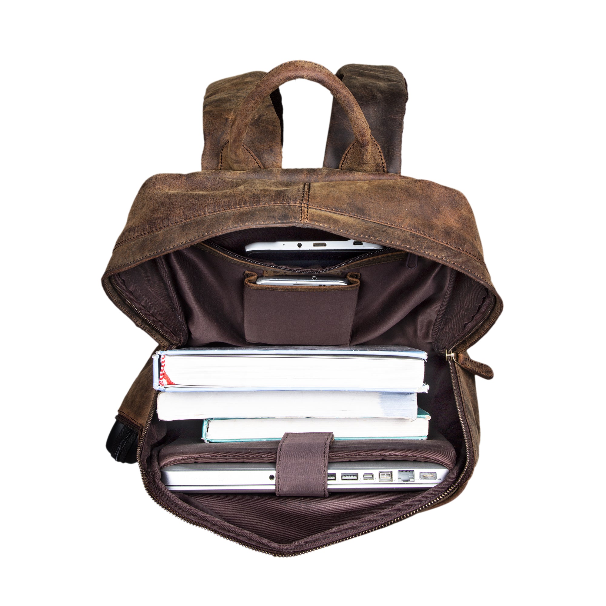 Leder Herren Rucksack Vintage groß