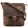 "Nevio" Bolso De Cuero Hombre Pequeño Bandolera Elegante Vintage