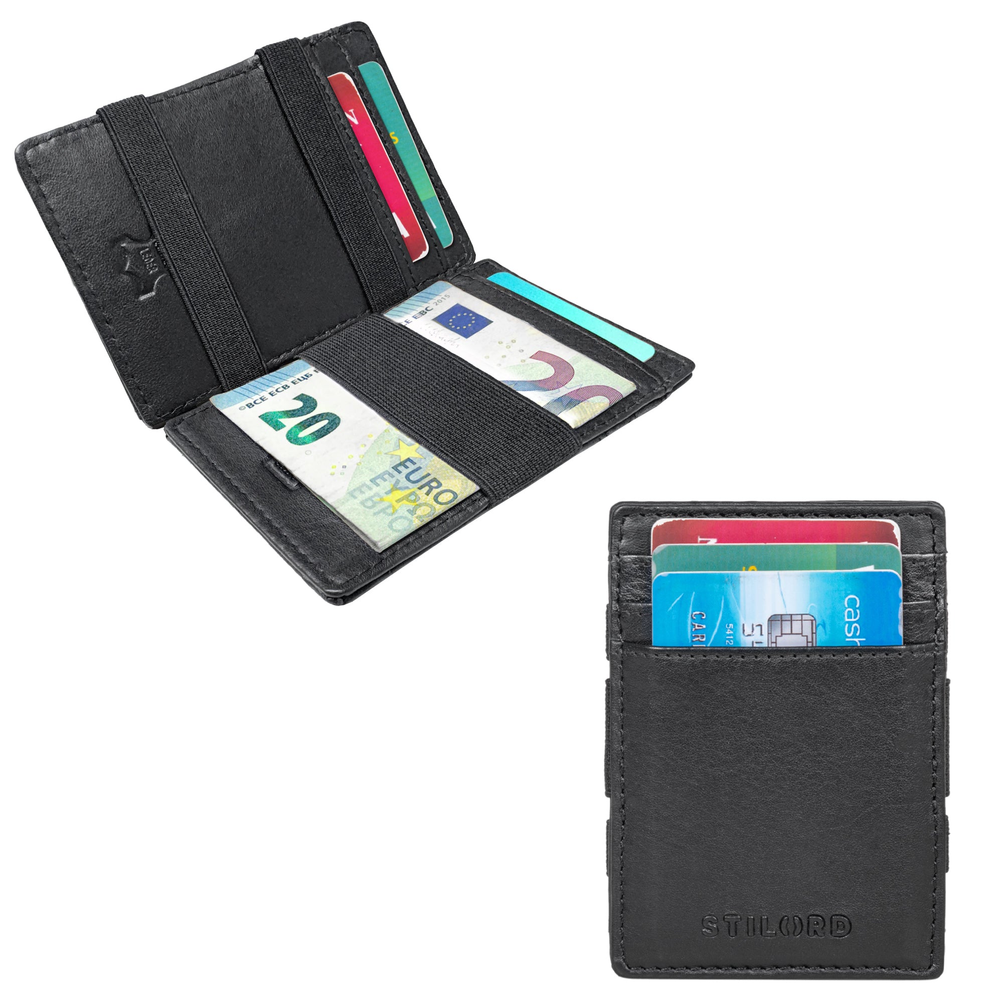Magic Wallet Echtleder Münzfach