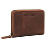 "Dirk" Tarjetero De Cuero Pequeño Con Monedero Cartera Vintage Hombre