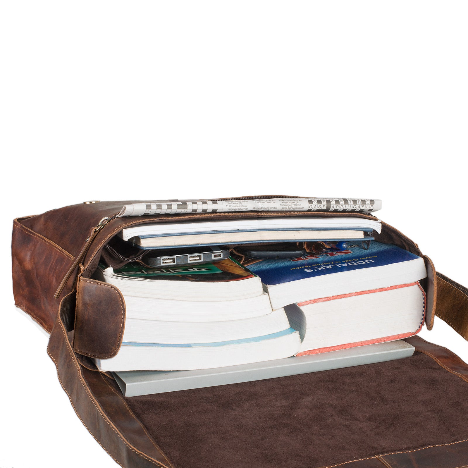 Große Dokumentasche DIN A4 Leder