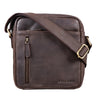 Vintage Leder Messenger Bag Herren klein