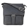 "Nevio" Bolso De Cuero Hombre Pequeño Bandolera Elegante Vintage