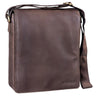 Handtasche Herren Leder dunkelbraun
