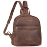 "Elonora" Mochila Vintage de Cuero 2-en-1 Pequeña para Mujer