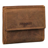 "Monew" Cartera Hombre Pequeña Cuero Vintage con Protección RFID