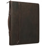 "Justus" Portafolio de piel vintage con asa