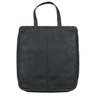Schminkbeutel Leder schwarz