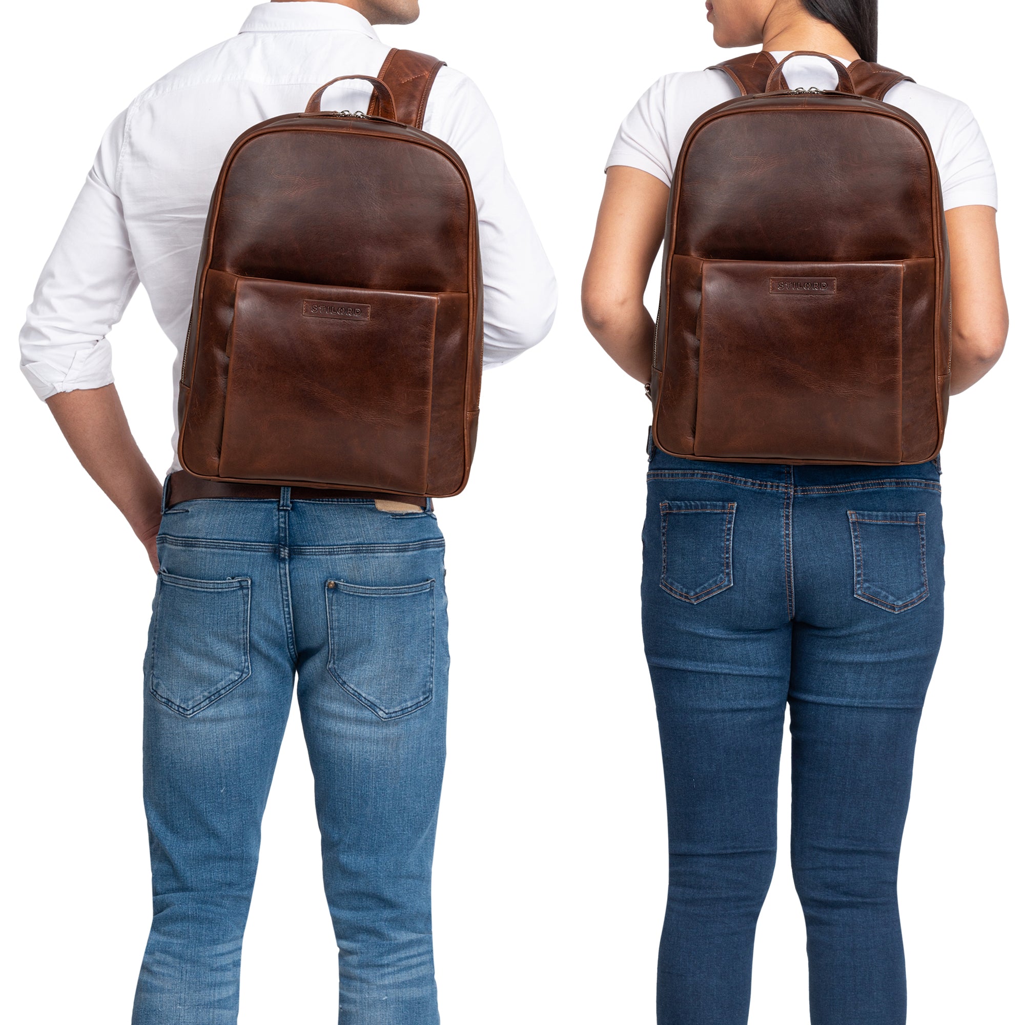 Lederrucksack Laptop Herren