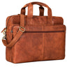 "Thompson" Bolsa De Cuero Vintage Business Grande Maletín Para Maestro