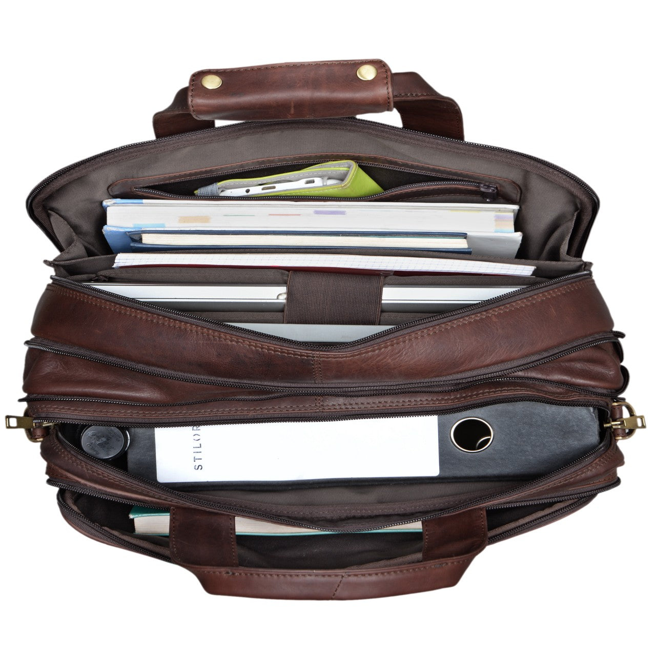 XL Businesstasche Herren Leder