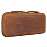 „Scotty“ Estuche De Cuero Vintage Con Cremallera Hardcase Funda Rígida