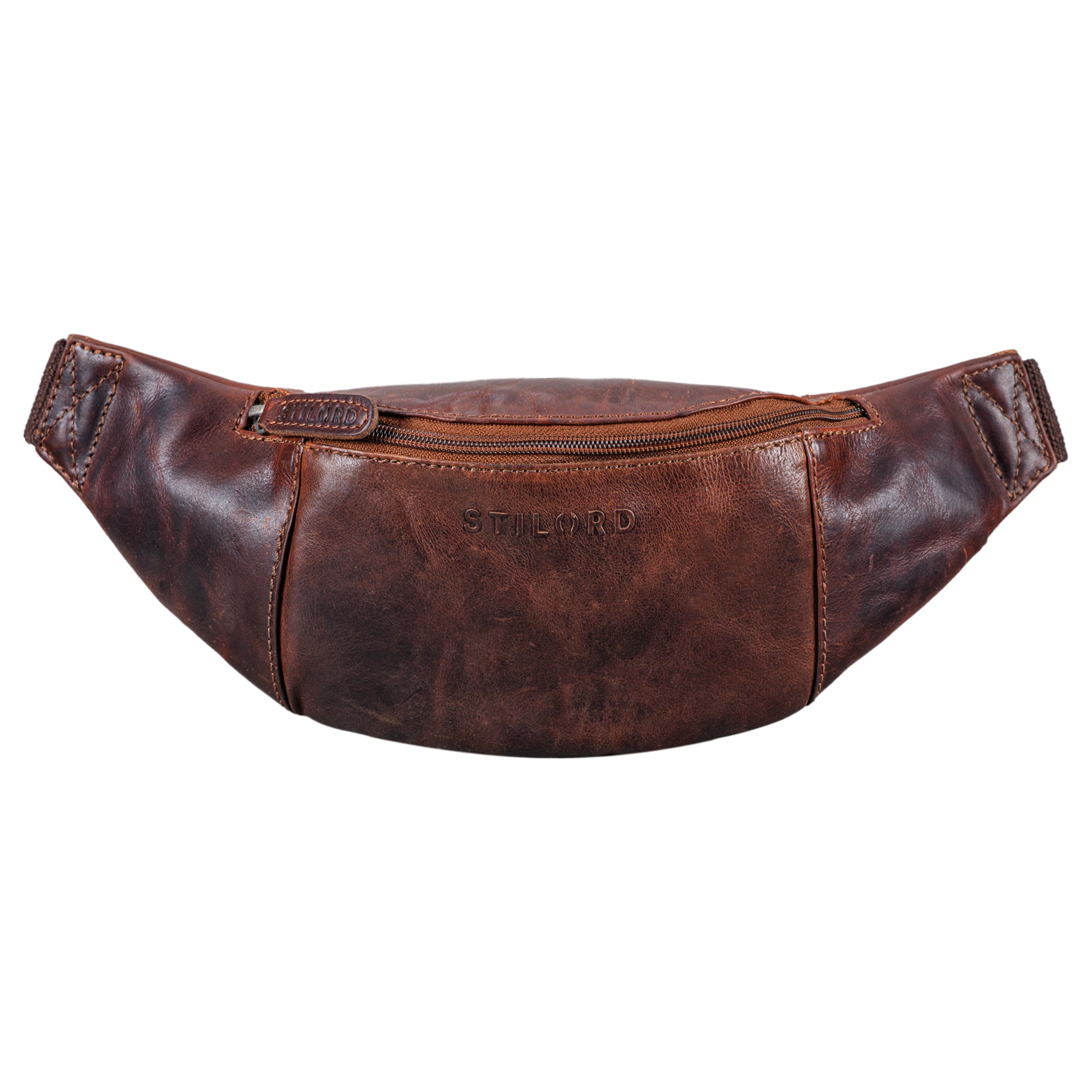 Leder Gürteltasche braun