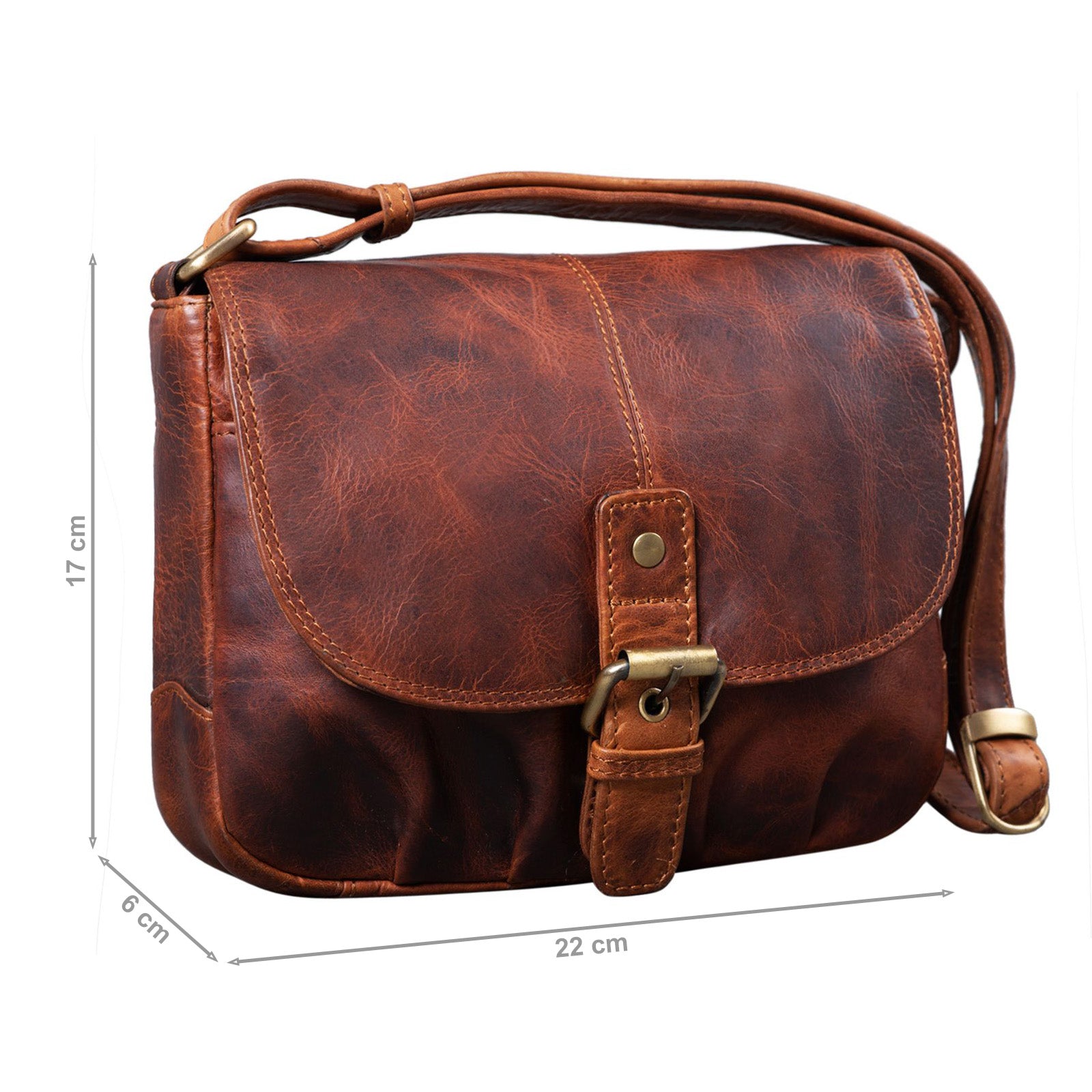 Leder Umhängetasche Damen klein 