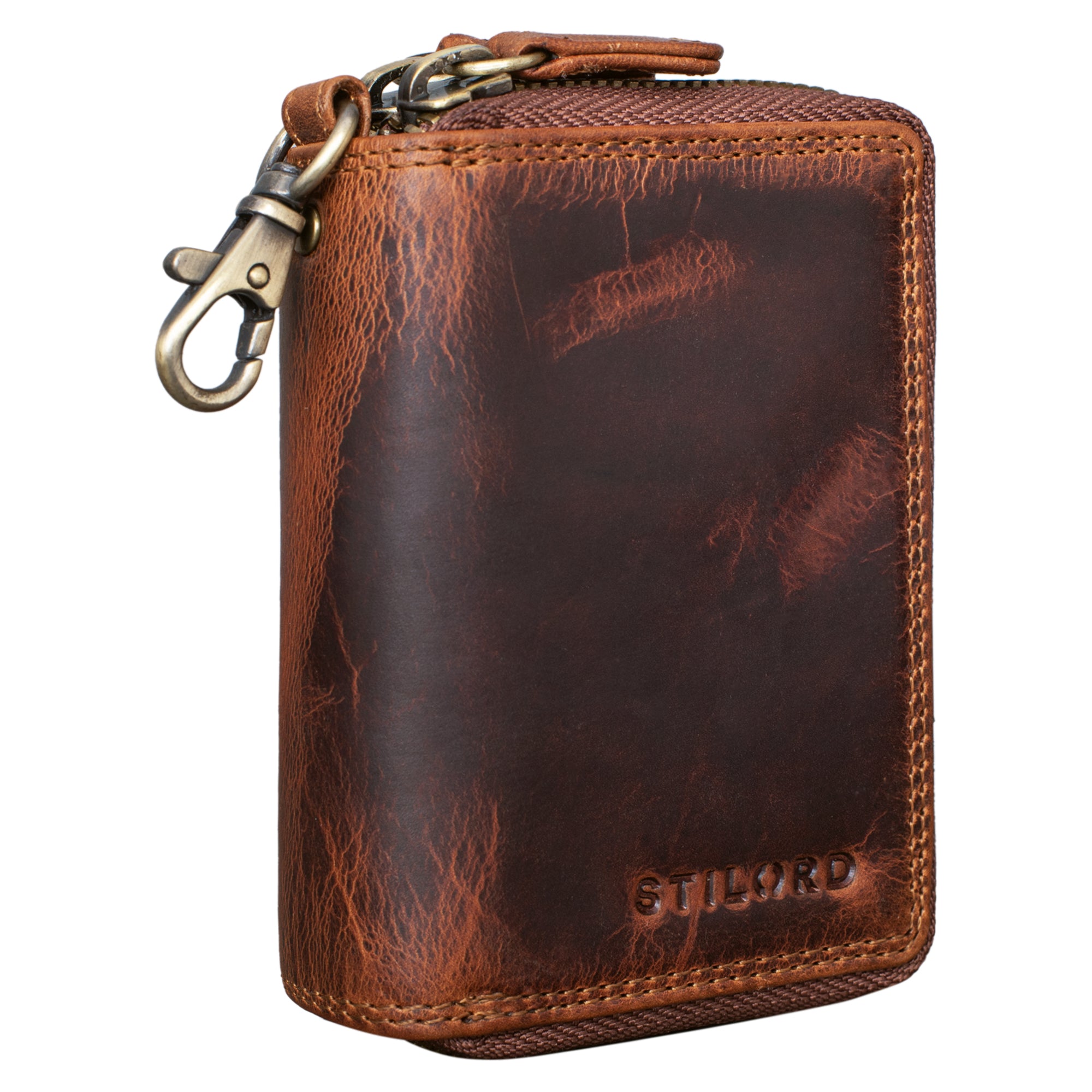 Lederschlüsseltasche