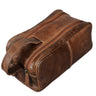 Leder Kulturtasche Vintage Design