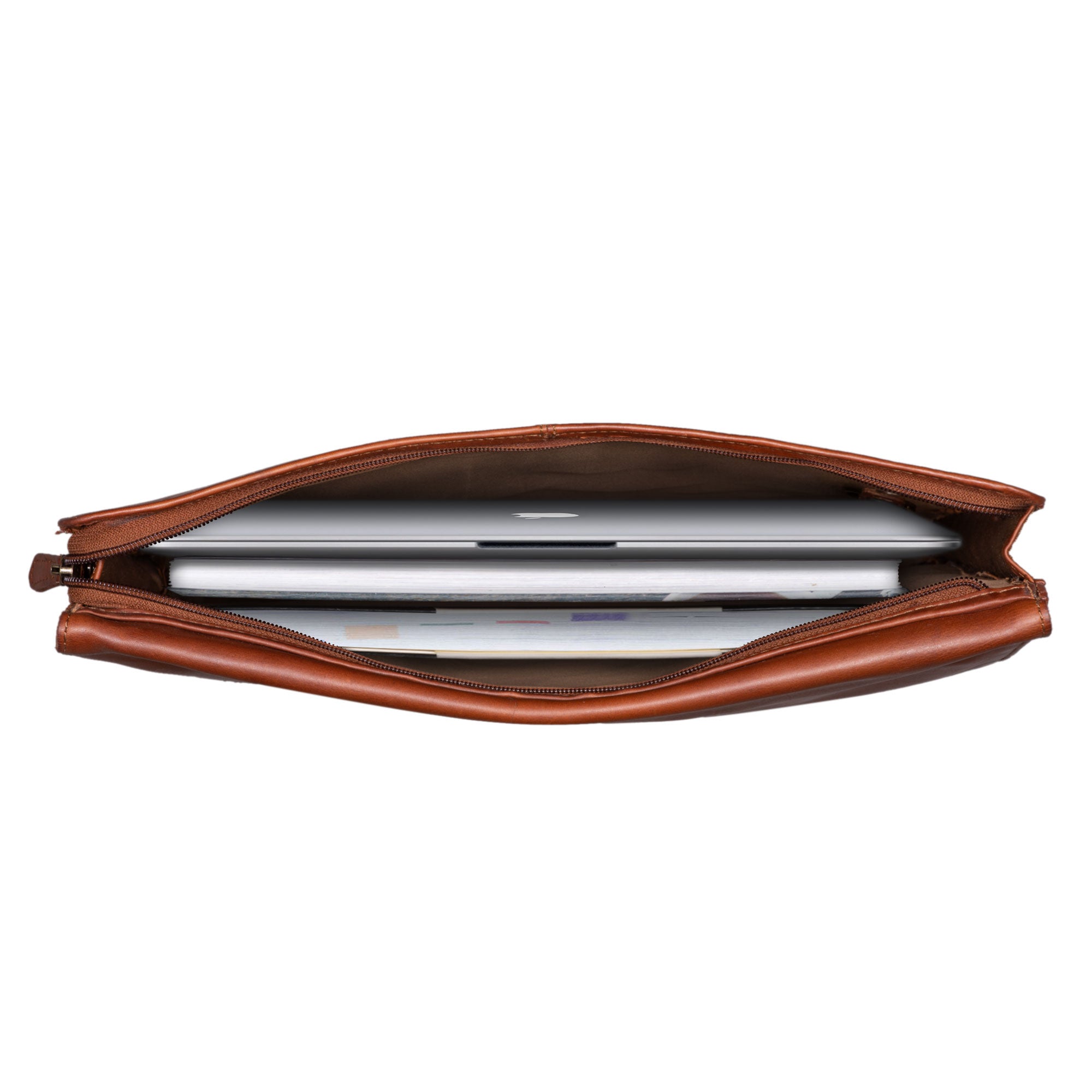 Vintage MacBooktasche Echtleder braun