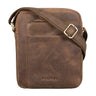 „River“ Bolsa De Cuero Bandolera Mensaje Pequeña Bolsa Masculina