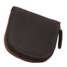 "Cash" Monedero Vintage Cuero con Cremallera Slim Cartera Pequeña