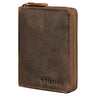 "Giannis" Billetera Mini Hombre Cuero RFID Vertical Vintage