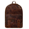 "Nalos" Mochila Marron Cuero