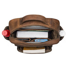 Leder Rucksack Herren braun