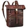 "Cairo" Mochila Roll Top Cuero hombres y mujeres