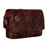 "Lonzo" Bolsa Vintage De Cuero De Búfalo Messenger Bag
