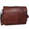 Segunda opción "Alex" Bolso de mensajero de piel vintage