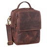 Segunda Opción "Gideon" Bolso de Mano Hombre Cuero Vintage