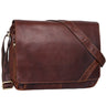 Segunda opción "Nick" Bolso de mensajero de cuero vintage