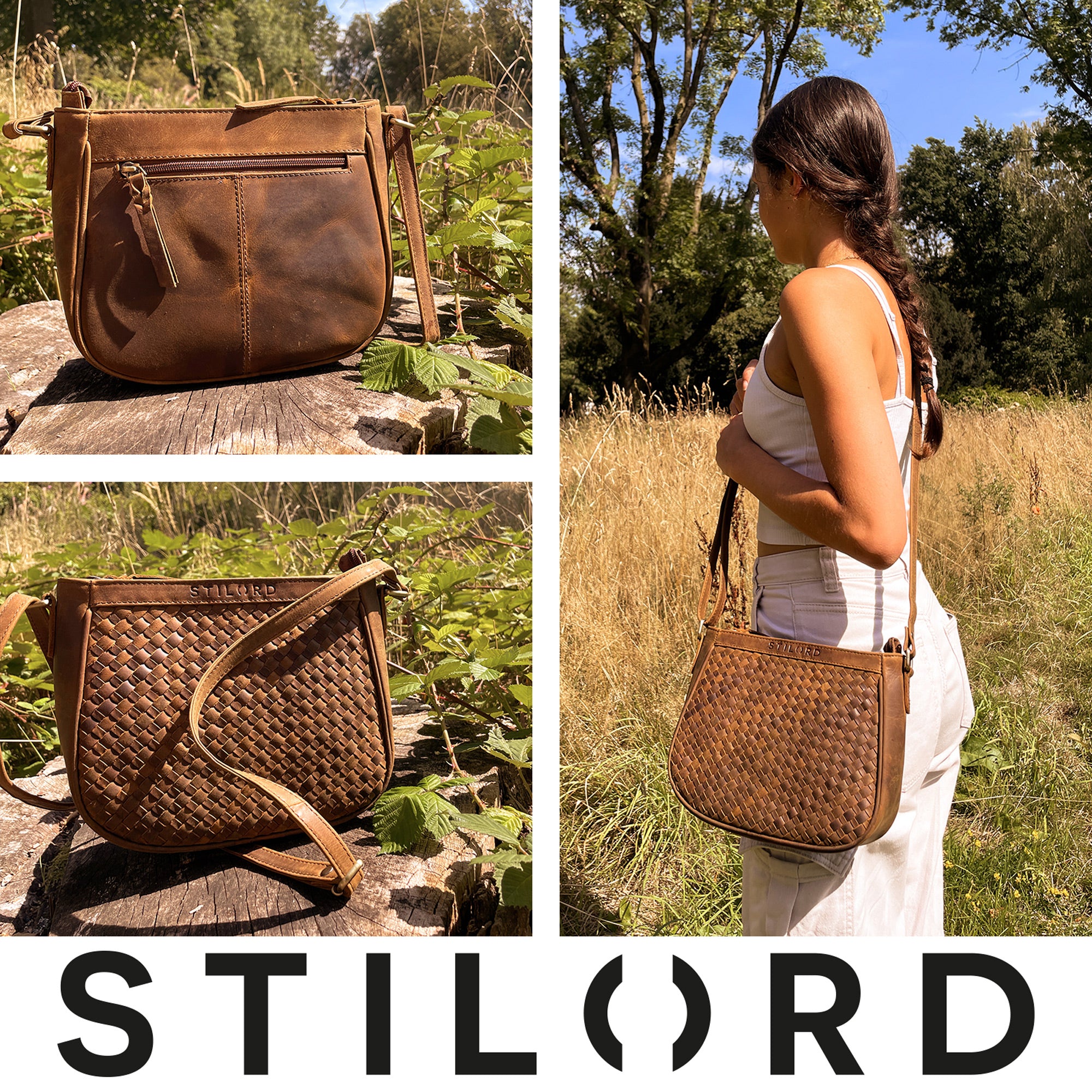 Moderne Damen Schultertasche kompakt