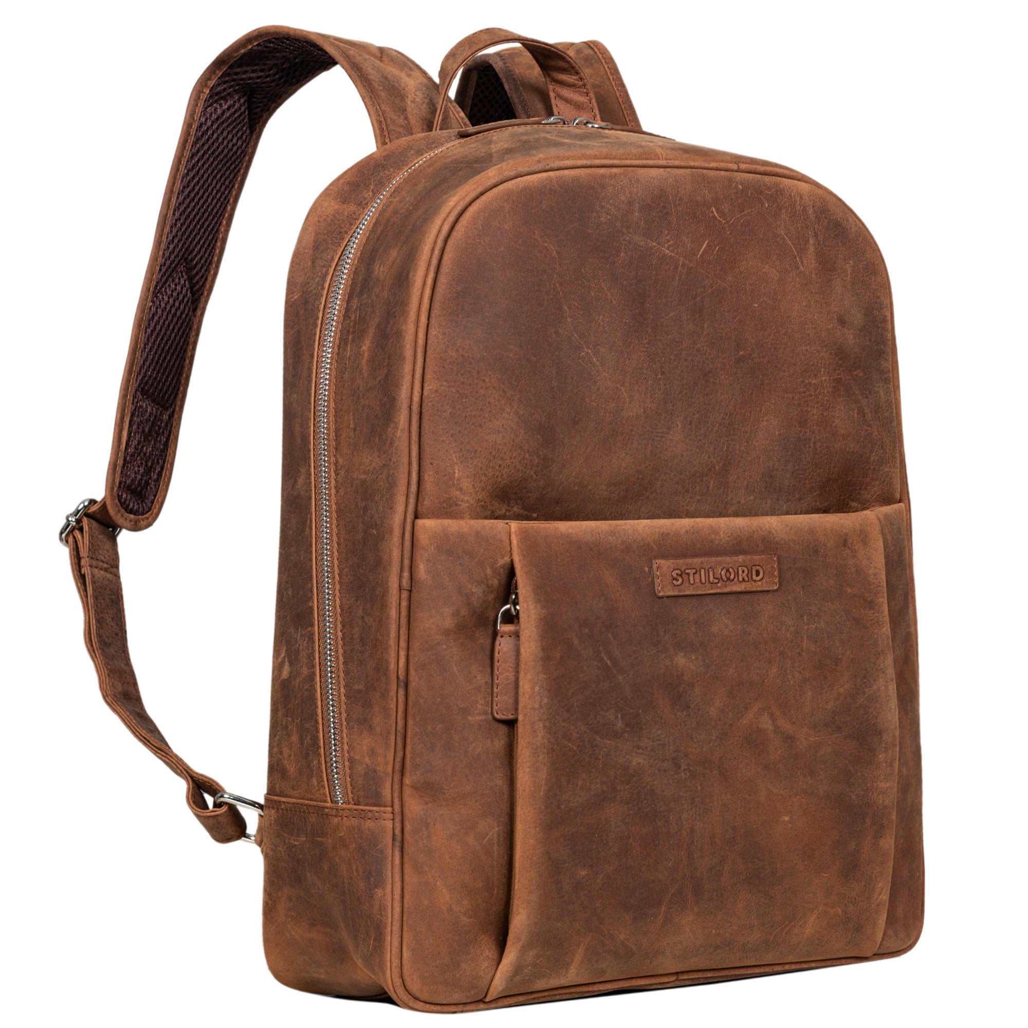 Damen Leder Rucksack braun