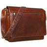 Segunda opción "Phil" Bolso mensajero cuero vintage