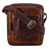 "Jamie" Bolso De Cuero Hombre Vintage Pequeño Para Viaje Y Diario