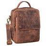 "Gideon" Bolso de Cuero Vintage para Hombre Pequeño y Elegante